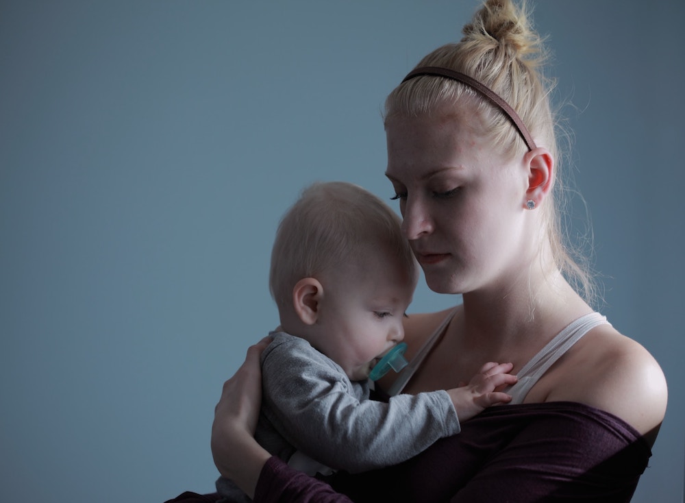 Una mamma single corragiosa